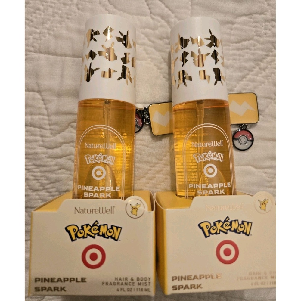 NatureWell Pokemon X Target Collab Pineapple Spark Hair Body Fragrance Mist (2)